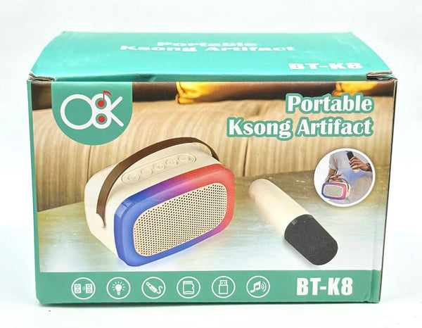 BLUETOOTH SPEAKER KARAOKE K8