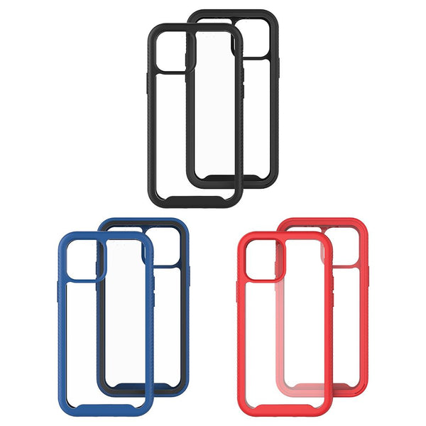 2 IN 1 PHONE CASE FOR IPHONE XR (WITH SCREEN PROTECTOR) - Wholesale Cell Phone Repair Parts