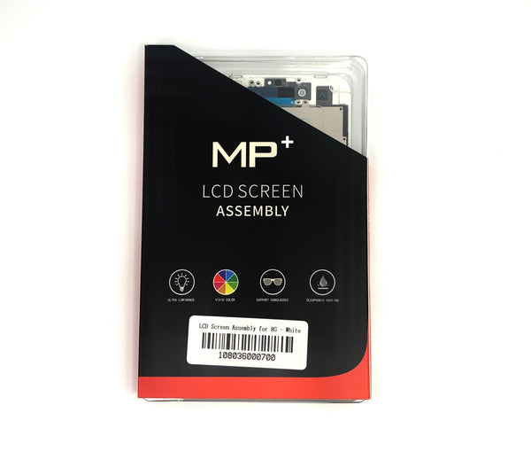 PREMIUM LCD FOR IPHONE 8 WHITE WITH BACK PLATE MP+ - Wholesale Cell Phone Repair Parts