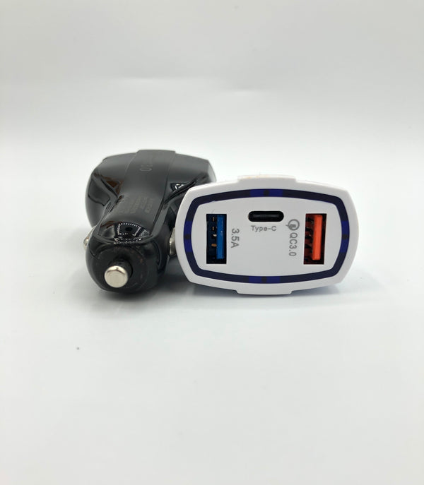 CHARGER CAR FAST PDQ (FAST CAR CHARGER WITH TYPE C PORT) - Wholesale Cell Phone Repair Parts