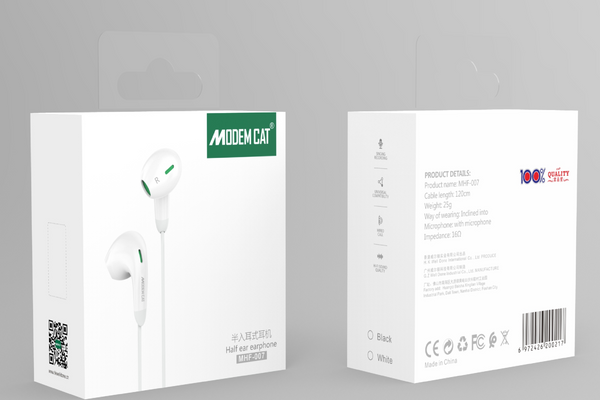 MODEMCAT EARPHONE WITH AUX CONNECTOR MHF007