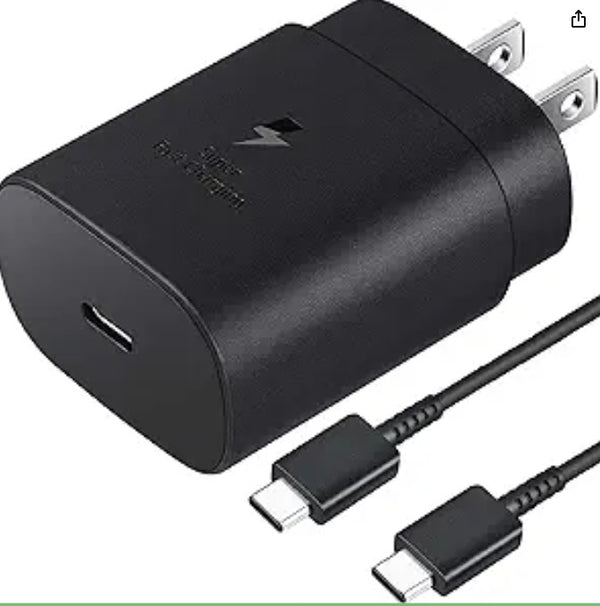 CHARGER COMBO PDQ 45W (TYPE C WALL ADAPTOR AND TYPE C TO TYPE C CABLE)