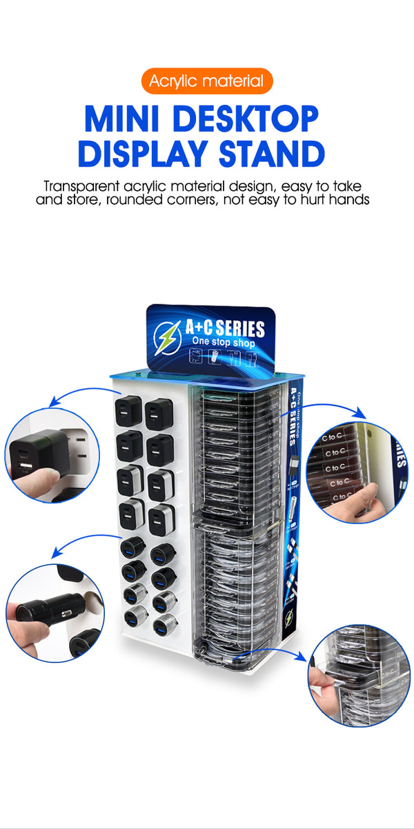 FAST CABLE CHARGER DISPLAY 72 PCS
