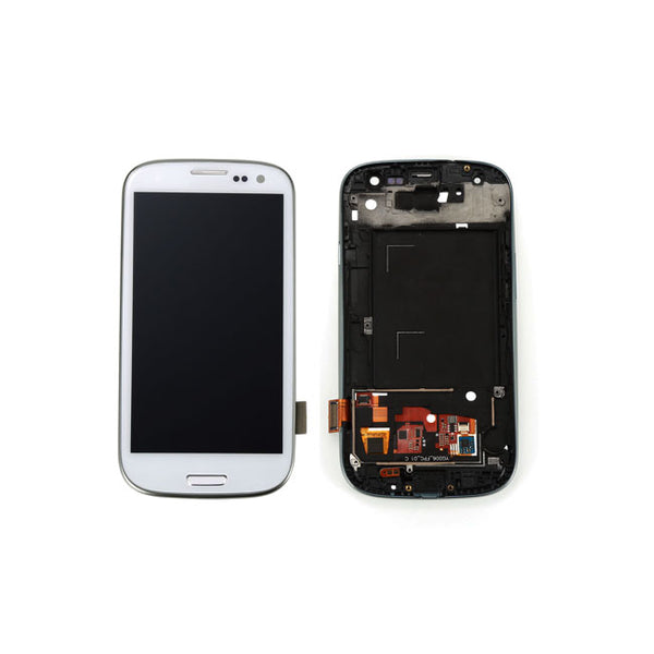 LCD S3 WTH FRAME WHTE - Wholesale Cell Phone Repair Parts