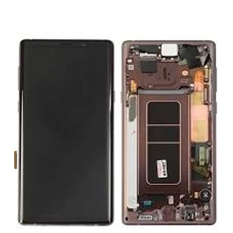 PULLED OEM LCD NOTE 9 WITH FRAME AB STOCK (USED)